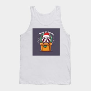 raccoon in a trash bin Tank Top